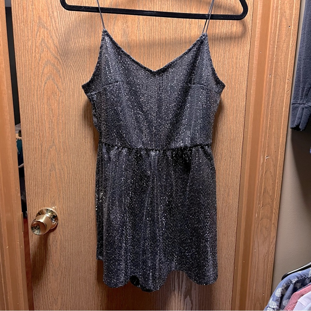 Sequin Romper Dress